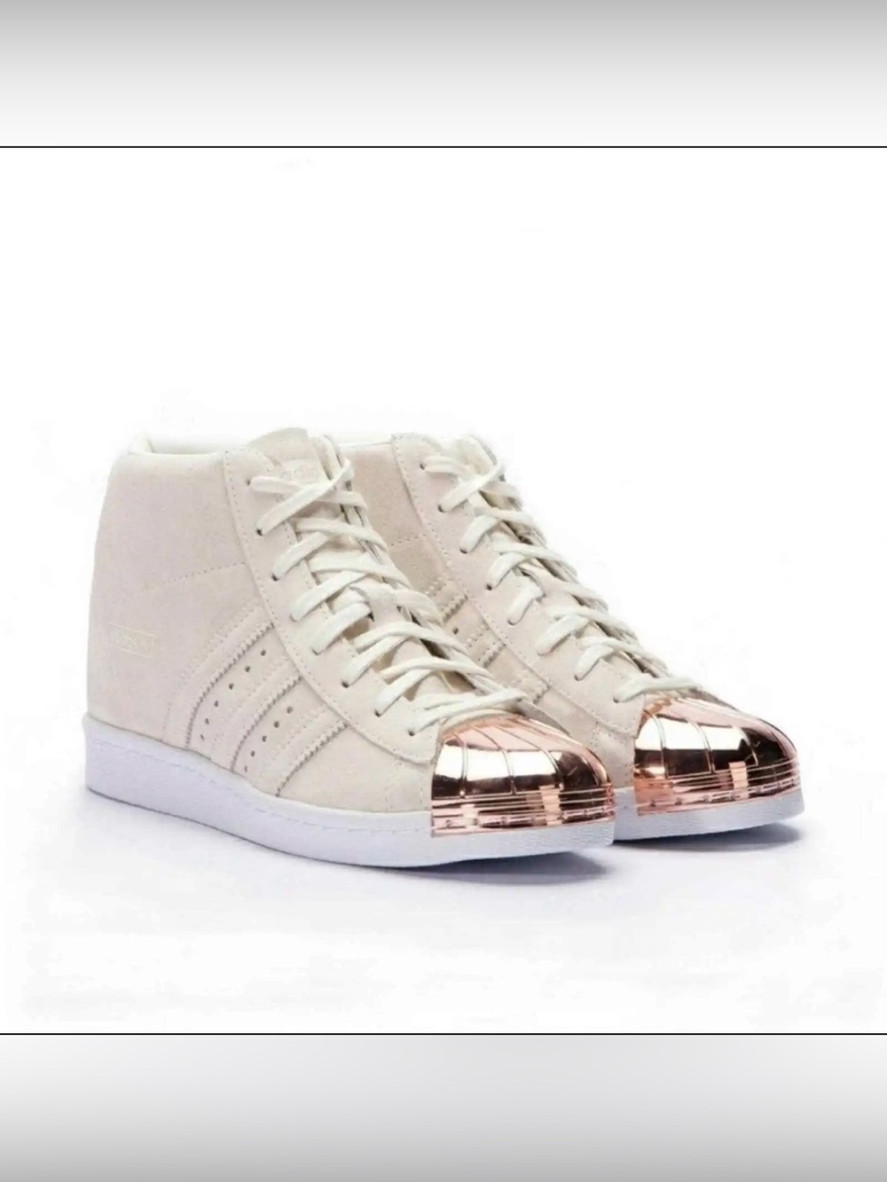 Adidas- Superstar 80’s Rose gold Metal Toe